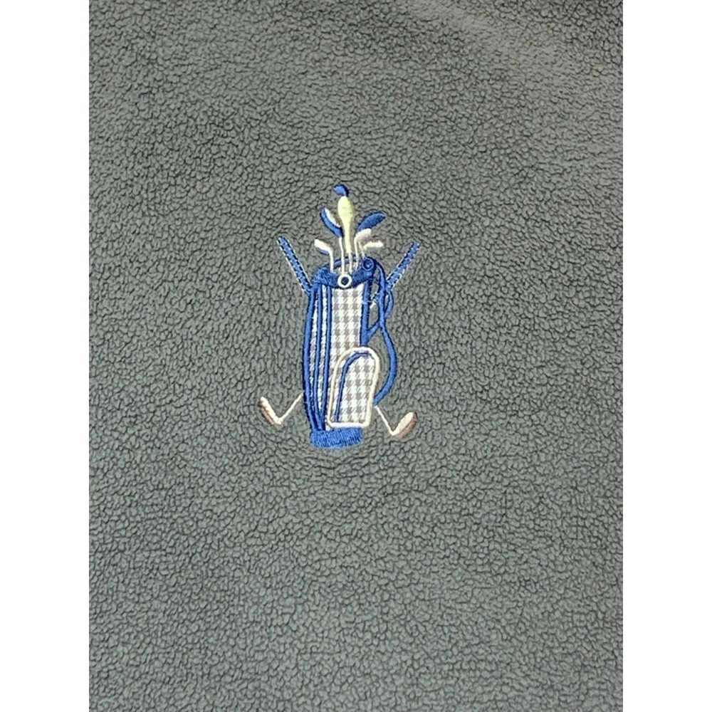 NORTHERN REFLECTIONS Mens‎ XL Gray Full Zip Fleece Jacket Embroidered Golf Bag - Picture 9 of 11